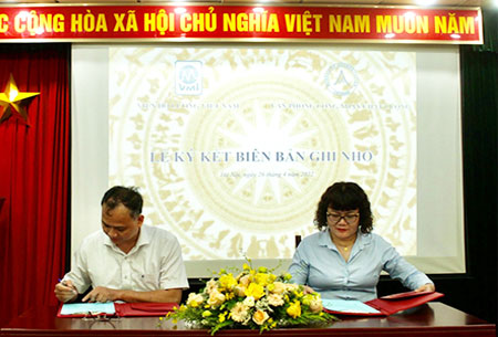 Lễ ký kết biên bản ghi nhớ giữa Viện Đo lường Việt Nam và Văn phòng công nhận chất lượng